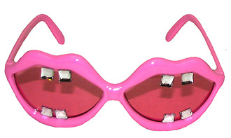 big pink lips glasses